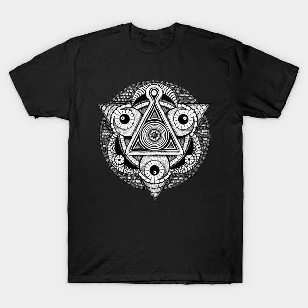 Moon Dust and Pyramids T-Shirt by AlecSmallDesigns